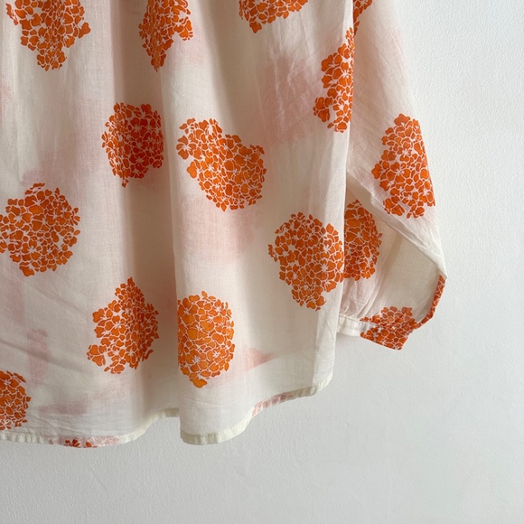 No.6 hydrangea floral print cotton quinn blouse shirt top 2 S - Picture 10 of 12